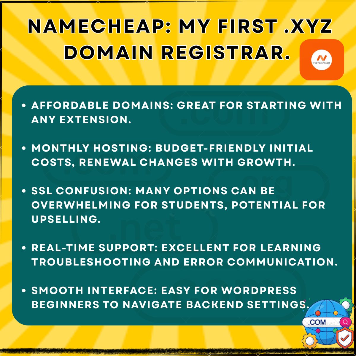 namecheap and webverge.io review