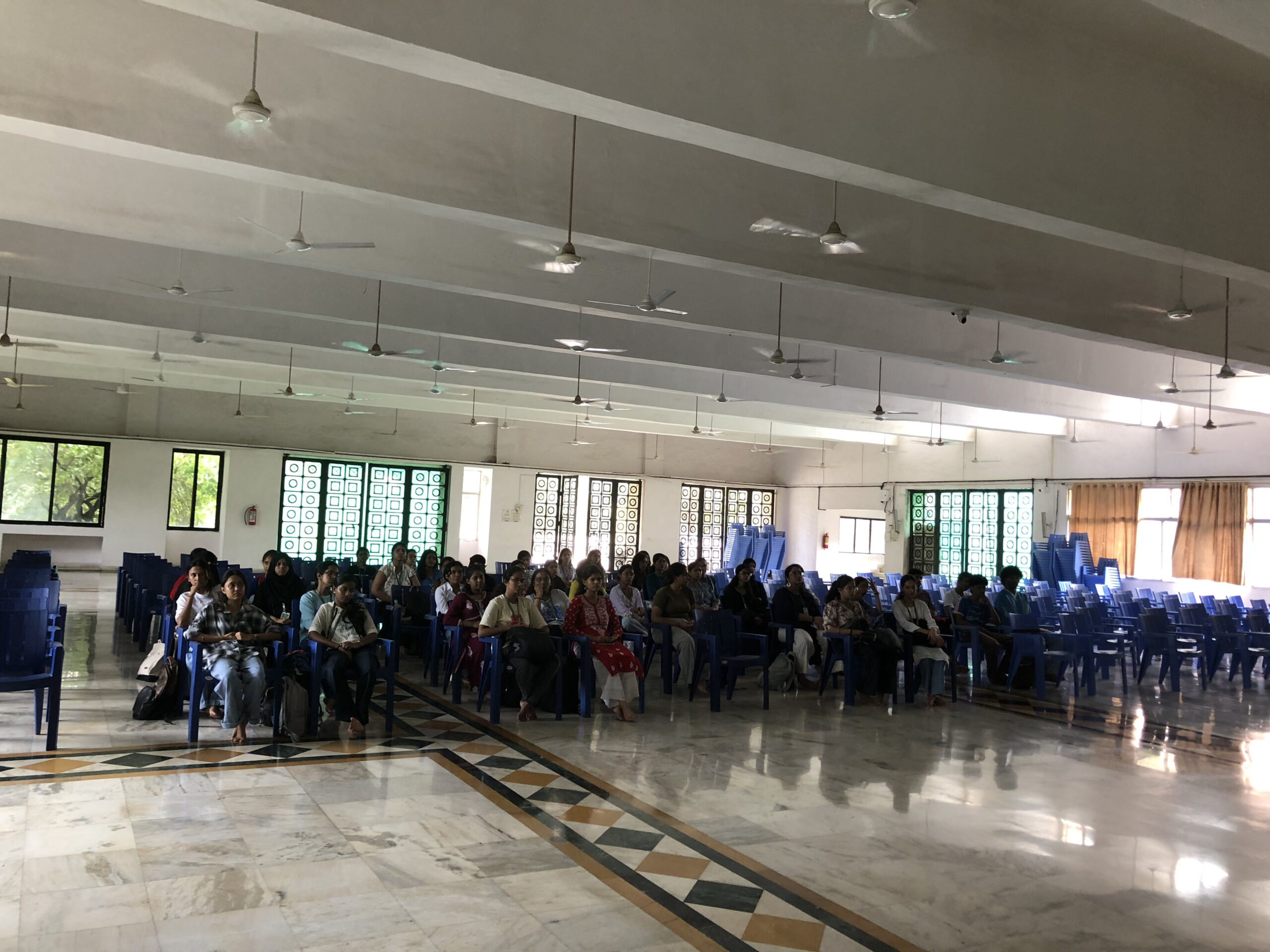 psychology students of PIllai College at Meditation Centre