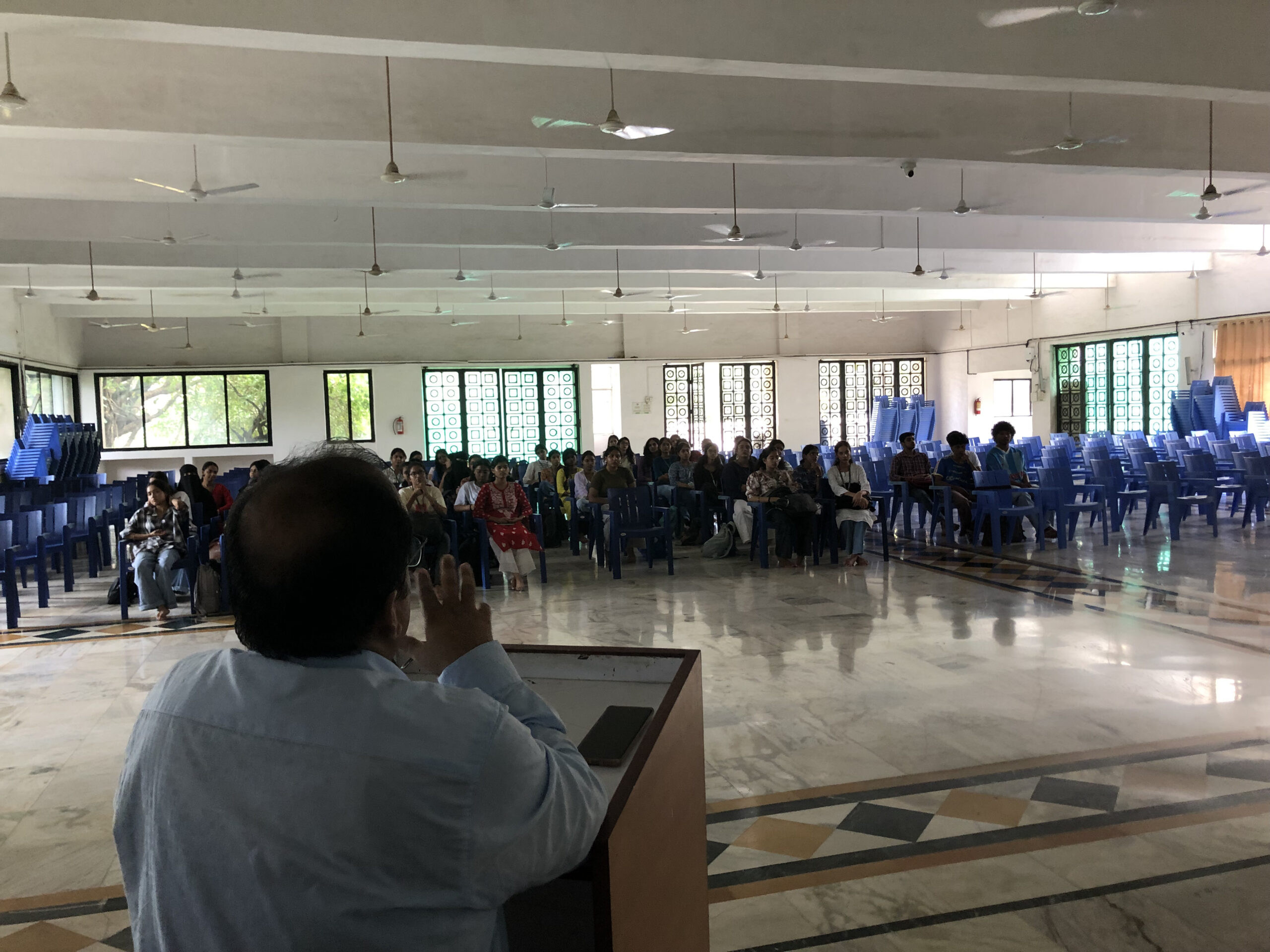 maslows game conducted at Meditation bootcamp for Psychology students of Pillai College