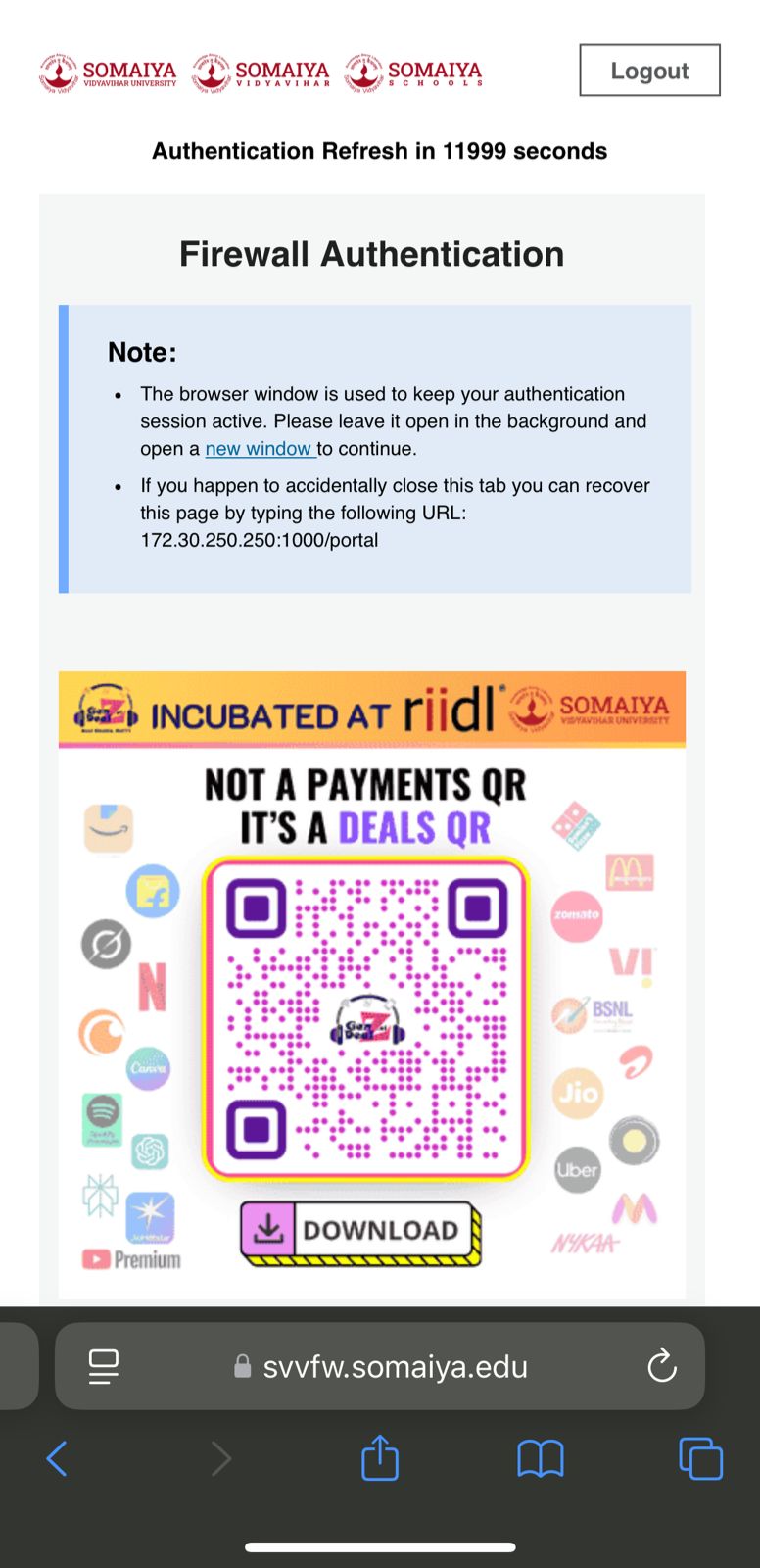 GenZDealZ.ai banner at KJ Somaiya Campus